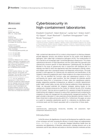 Cyberbiosecurity in high-containment laboratoriesthumbnail image